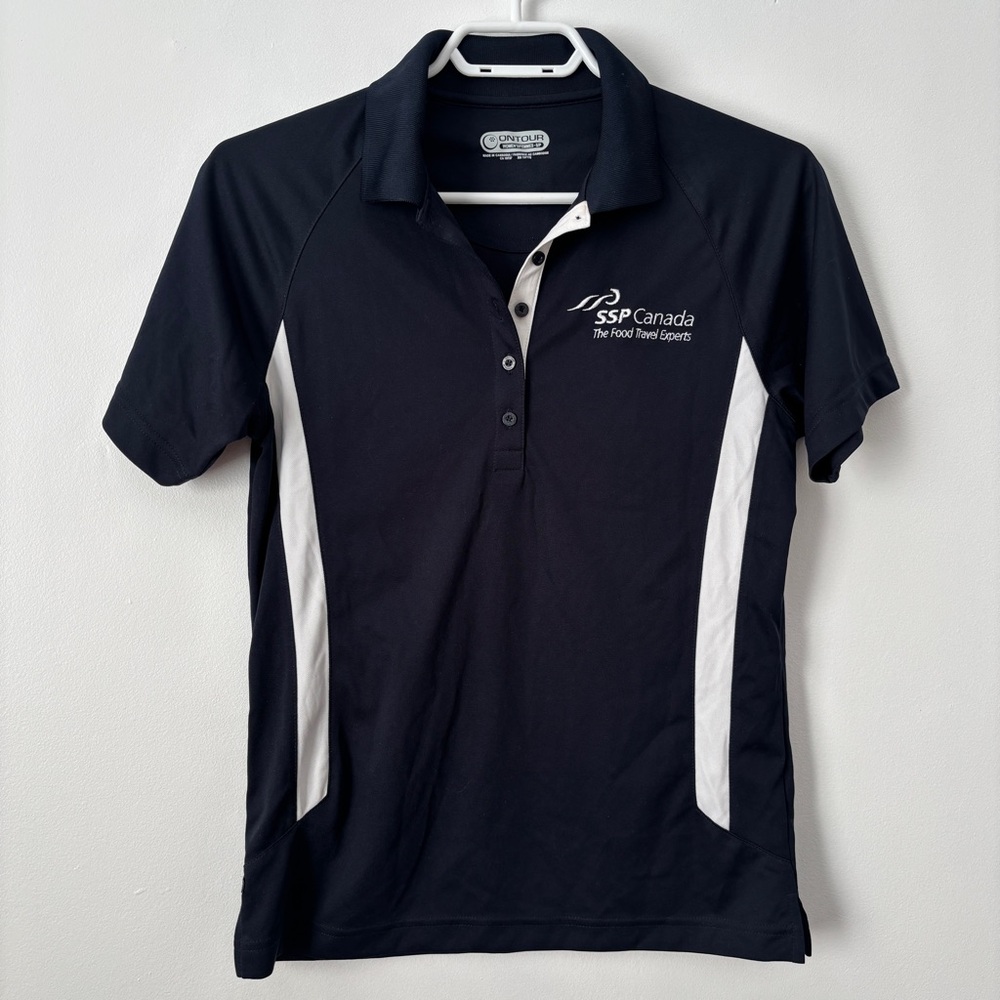 OnTour Women’s Navy Blue Performance Golf Polo SSP Canada - Small